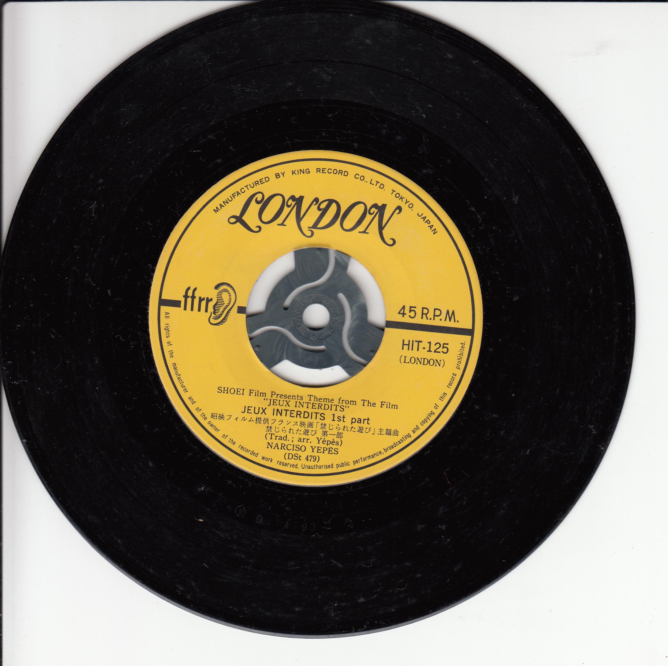 Narciso Yepes – Jeux Interdits (Japan)