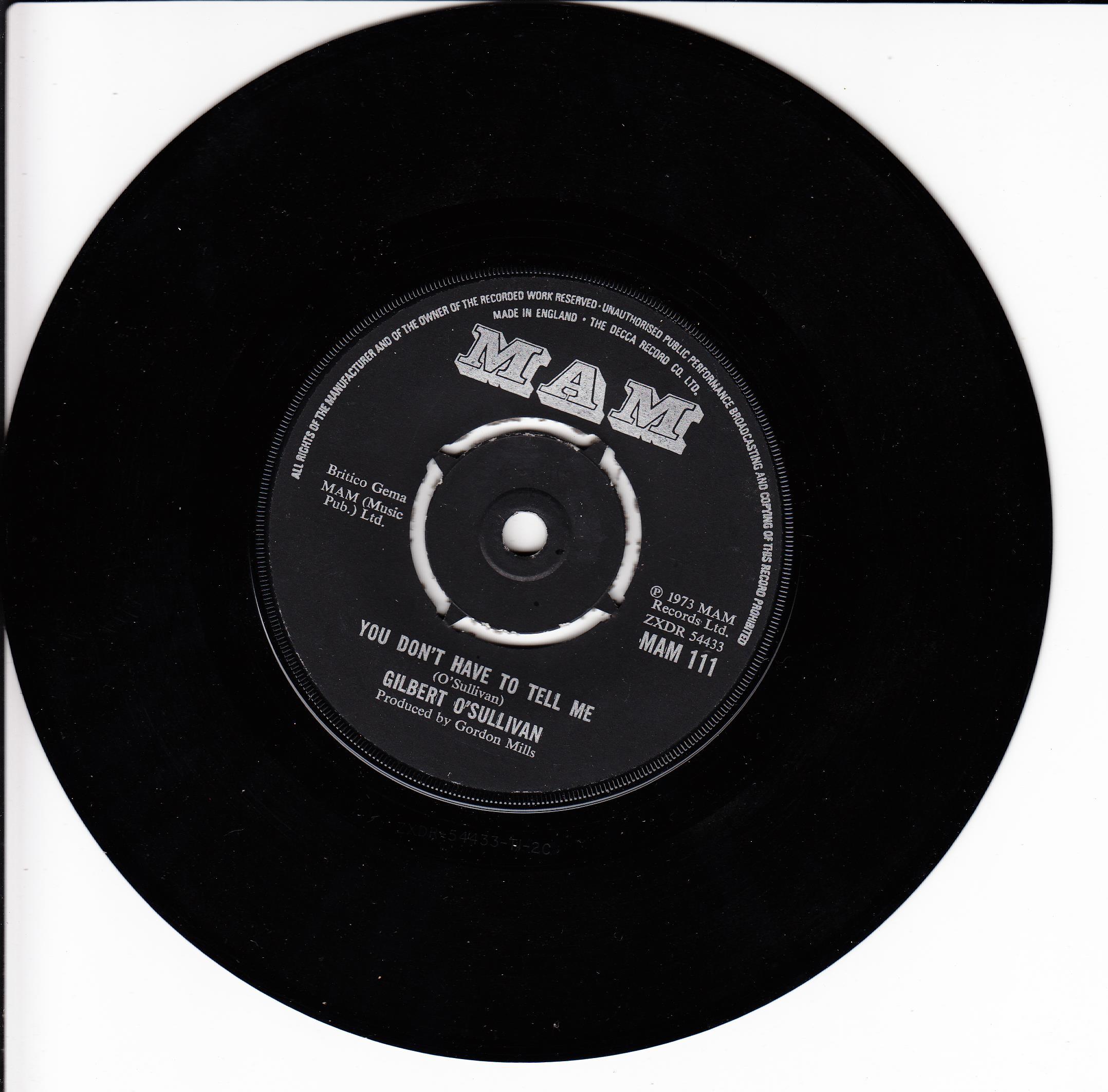 Gilbert O'Sullivan - Why, Oh Why, Oh Why (UK)