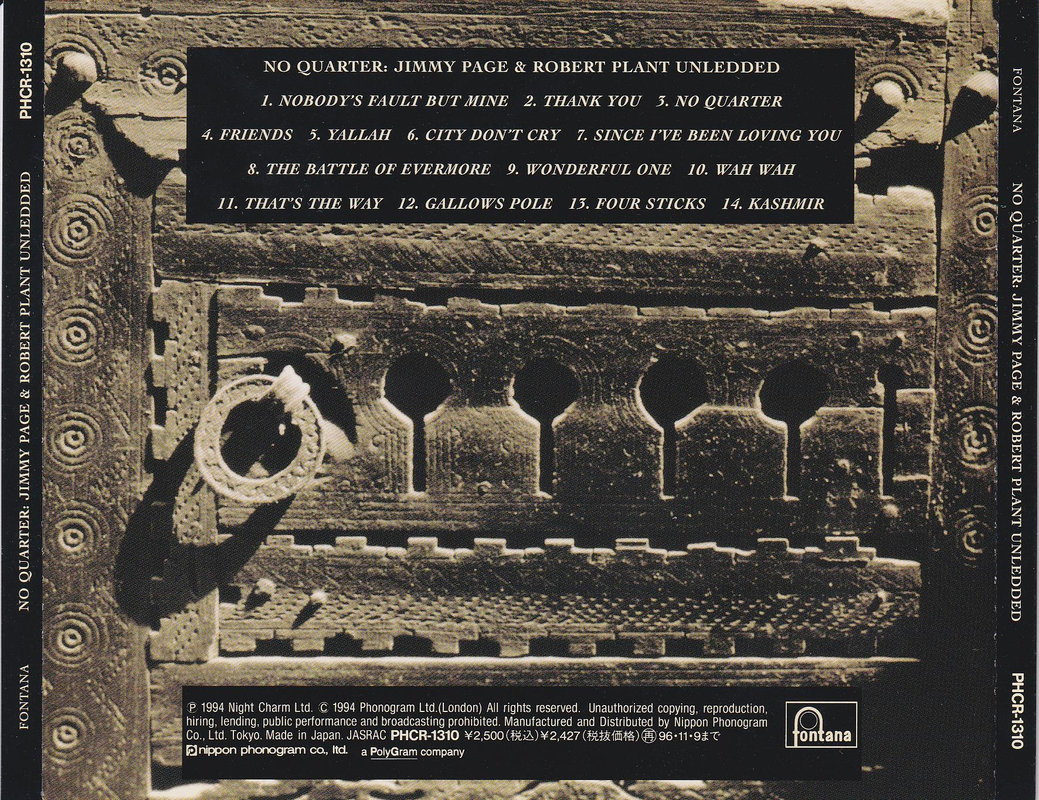 Jimmy Page & Robert Plant – No Quarter (Japan)