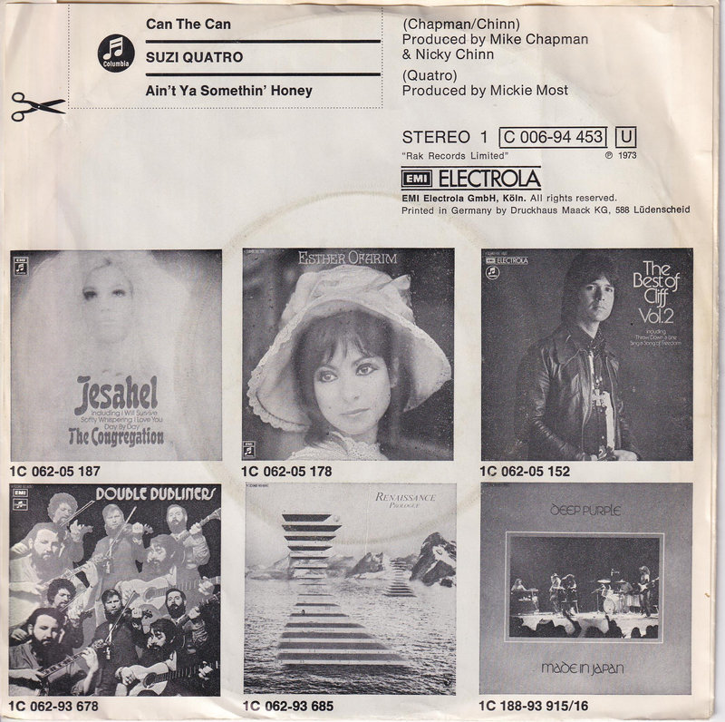 Suzi Quatro – Can The Can