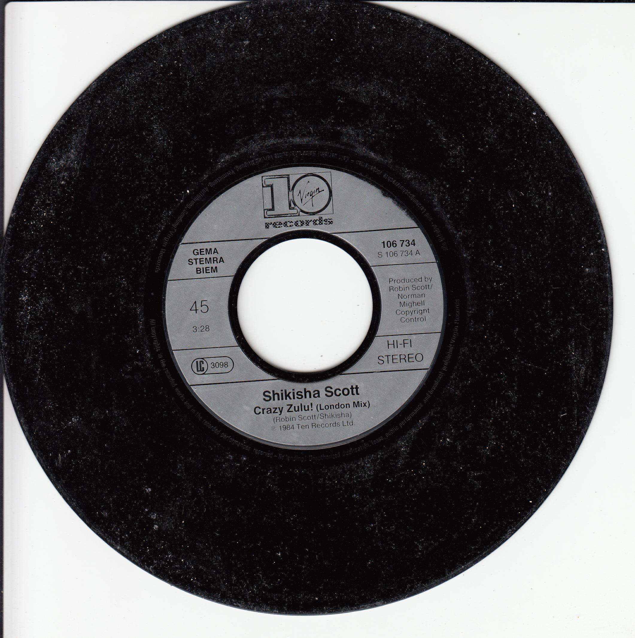 Robin Scott With The African Pioneers – Crazy Zulu!