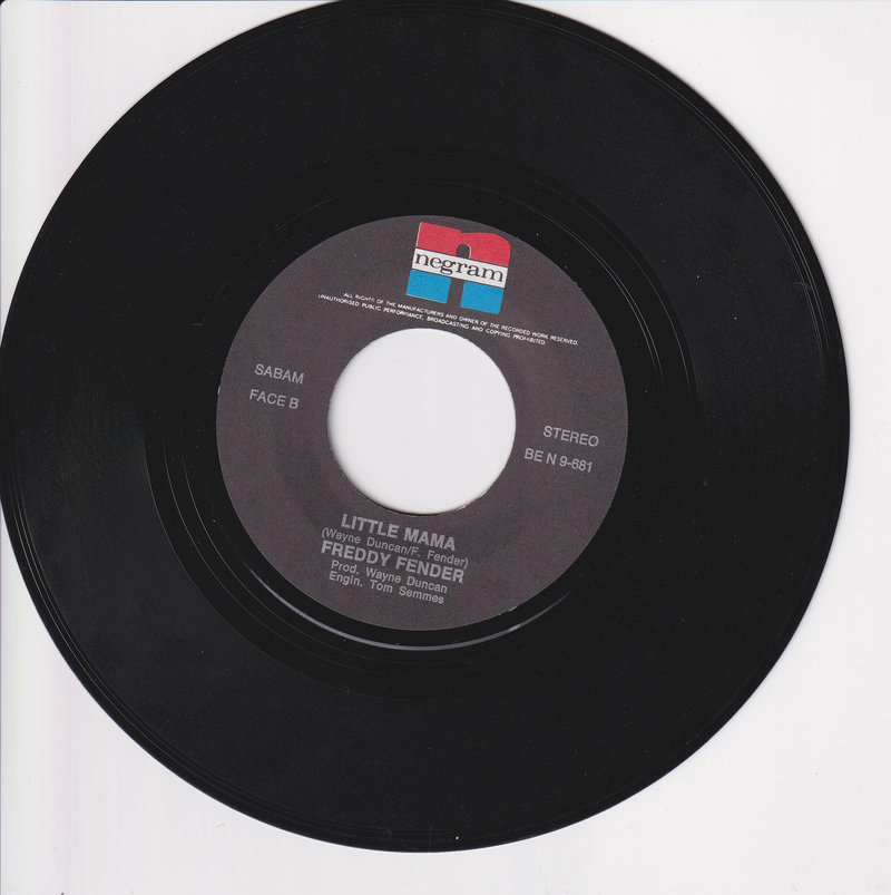 Freddy Fender – Since I Met You Baby (Belgien)