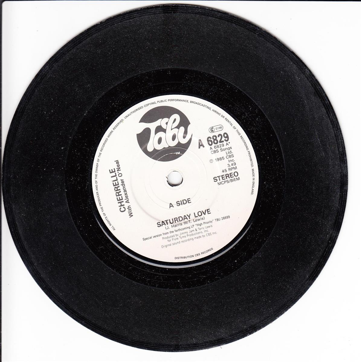 Cherrelle With Alexander O'Neal - Saturday Love (UK)