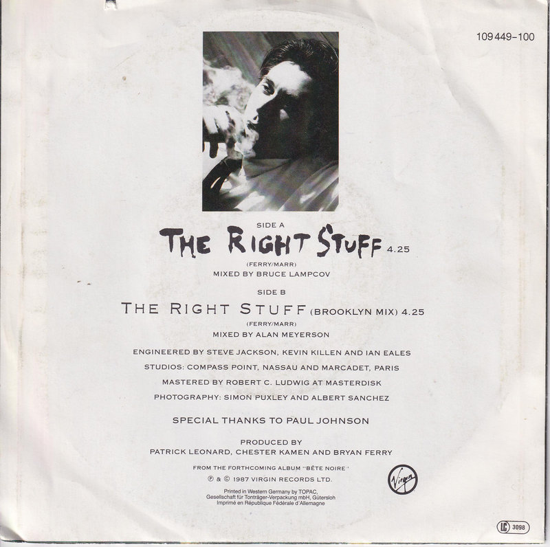 Bryan Ferry – The Right Stuff