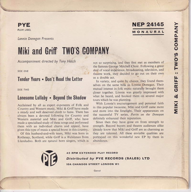 Miki & Griff – Two's Company (UK)