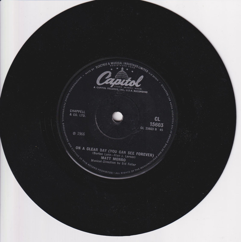 Matt Monro – On Days Like These (UK)