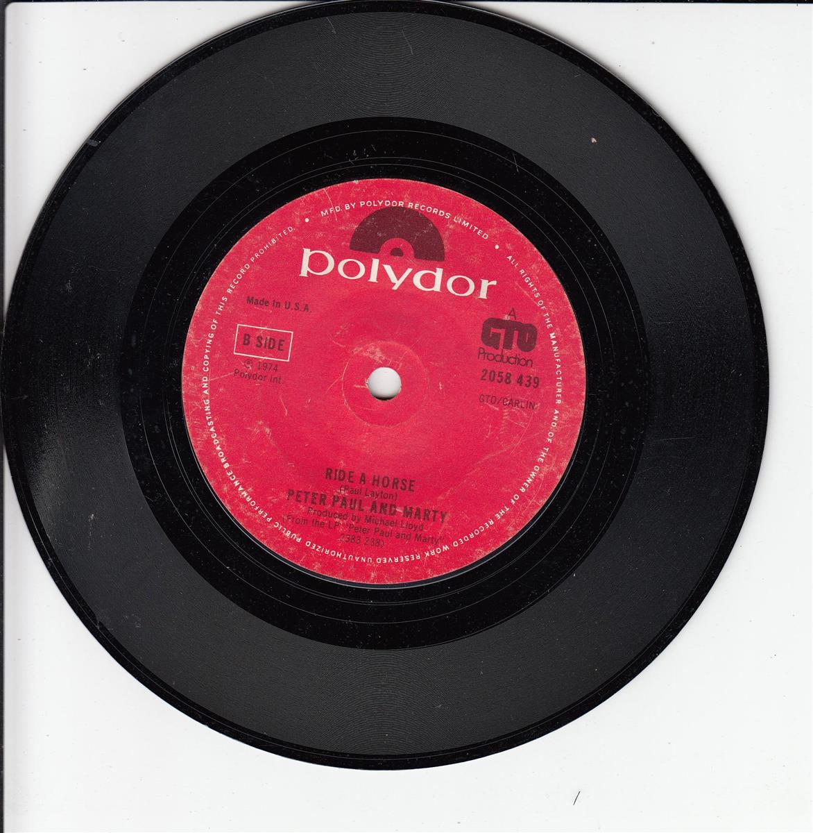 The New Seekers / Peter Paul And Marty - I Get A Little Sentimental Over You / Ride A Horse (UK)