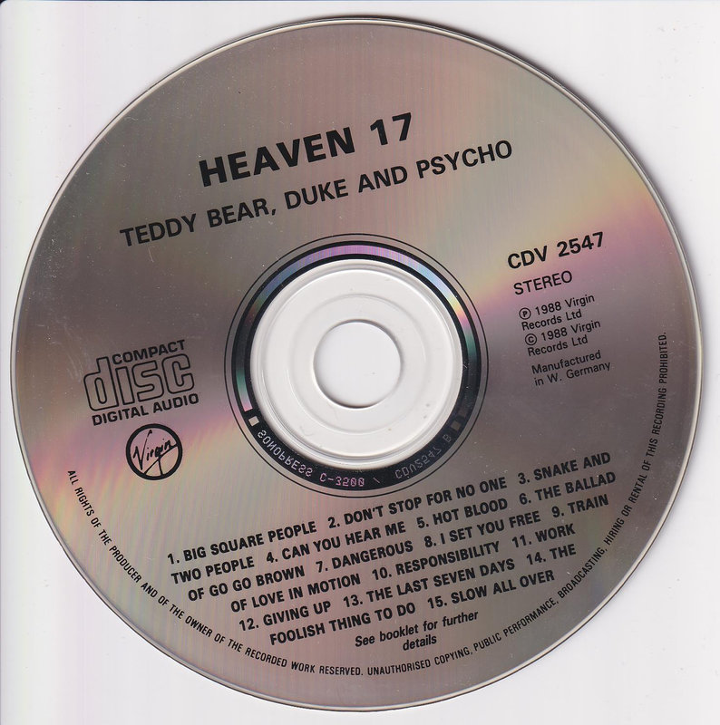 Heaven 17 - Teddy Bear, Duke & Psycho