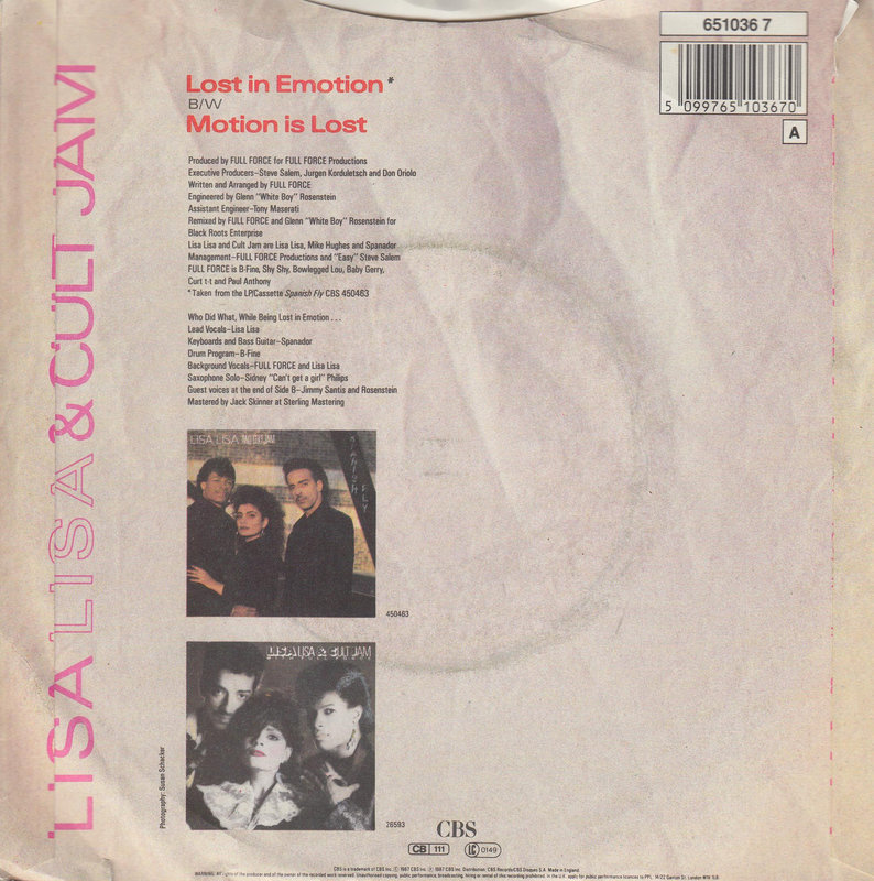Lisa Lisa And Cult Jam – Lost In Emotion