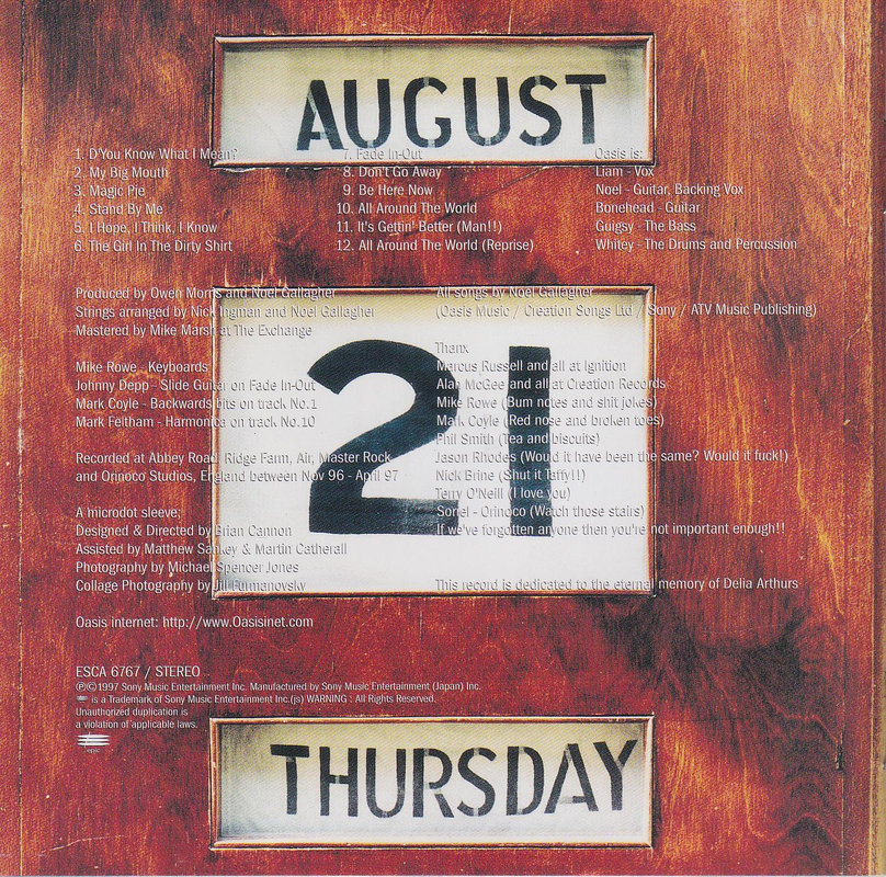 Oasis - Be Here Now (Japan)