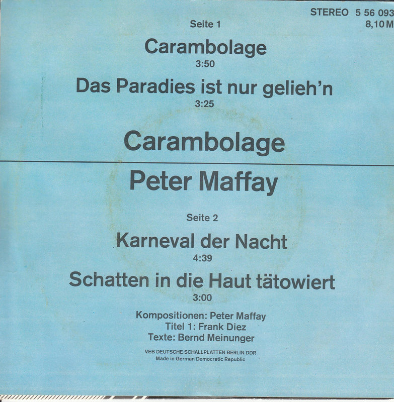 Peter Maffay – Amiga Quartett