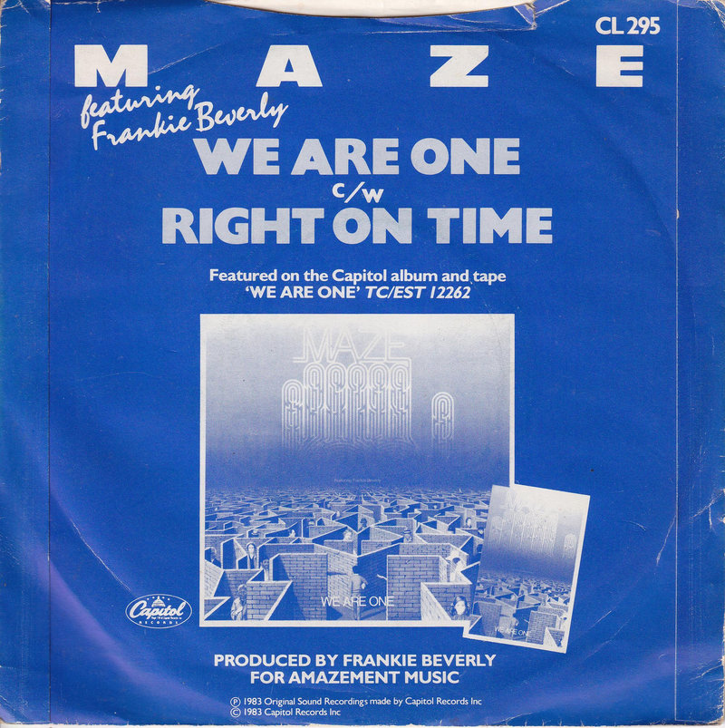 Maze Featuring Frankie Beverly – We Are One (UK)