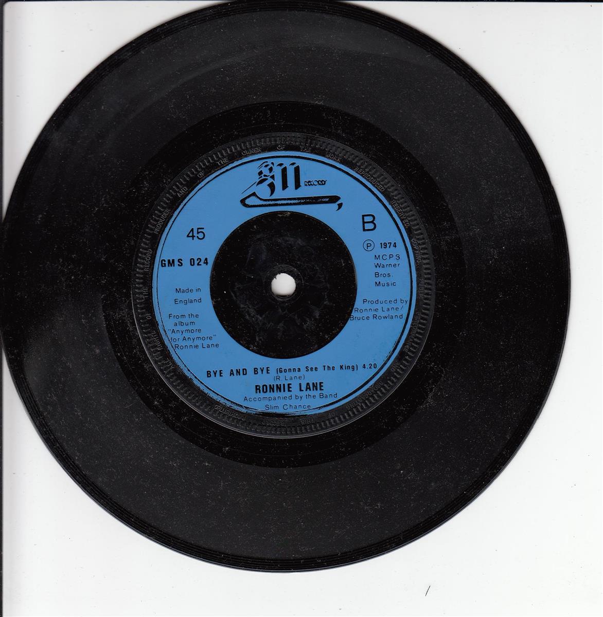 Ronnie Lane Accompanied By The Band Slim Chance - The Poacher (UK)