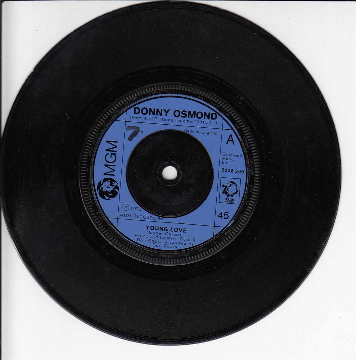 Donny Osmond - Young Love (UK)