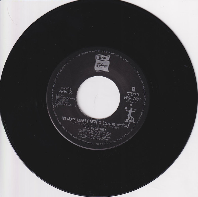 Paul McCartney – No More Lonely Nights (Japan)
