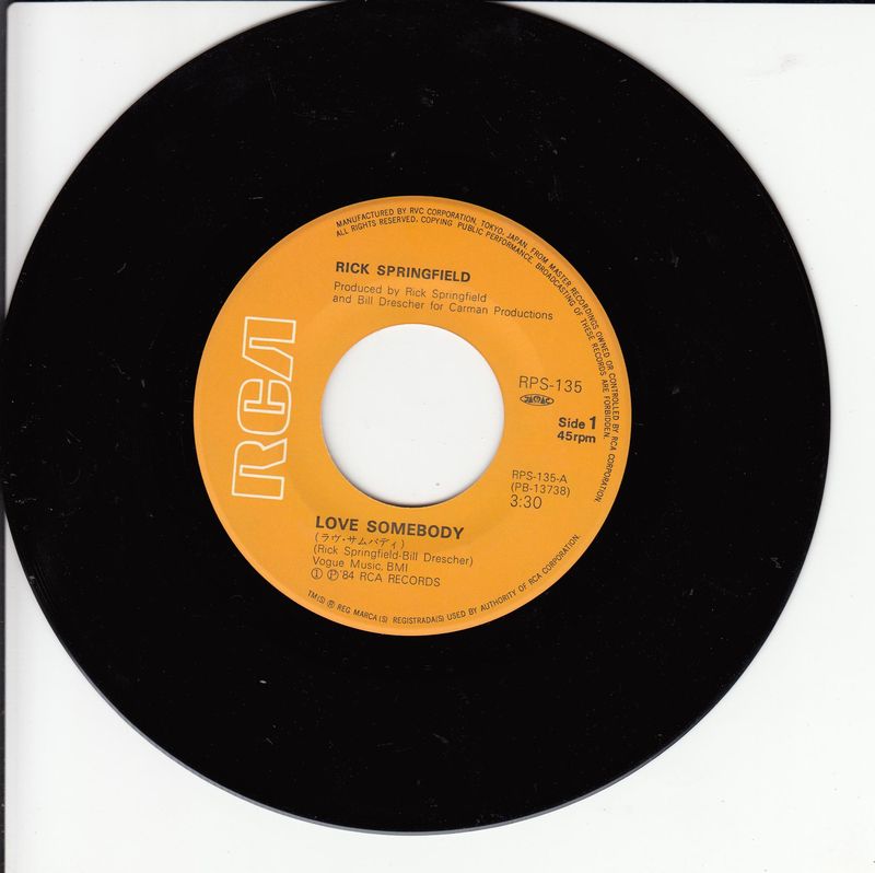 Rick Springfield – Love Somebody (Japan)