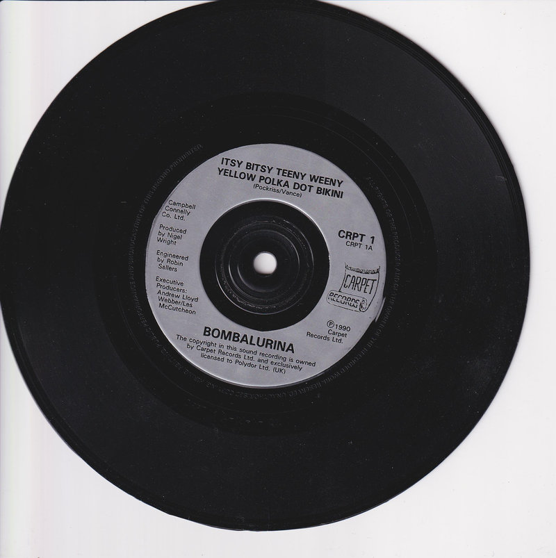 Bombalurina – Itsy Bitsy Teeny Weeny Yellow Polka Dot B (UK)