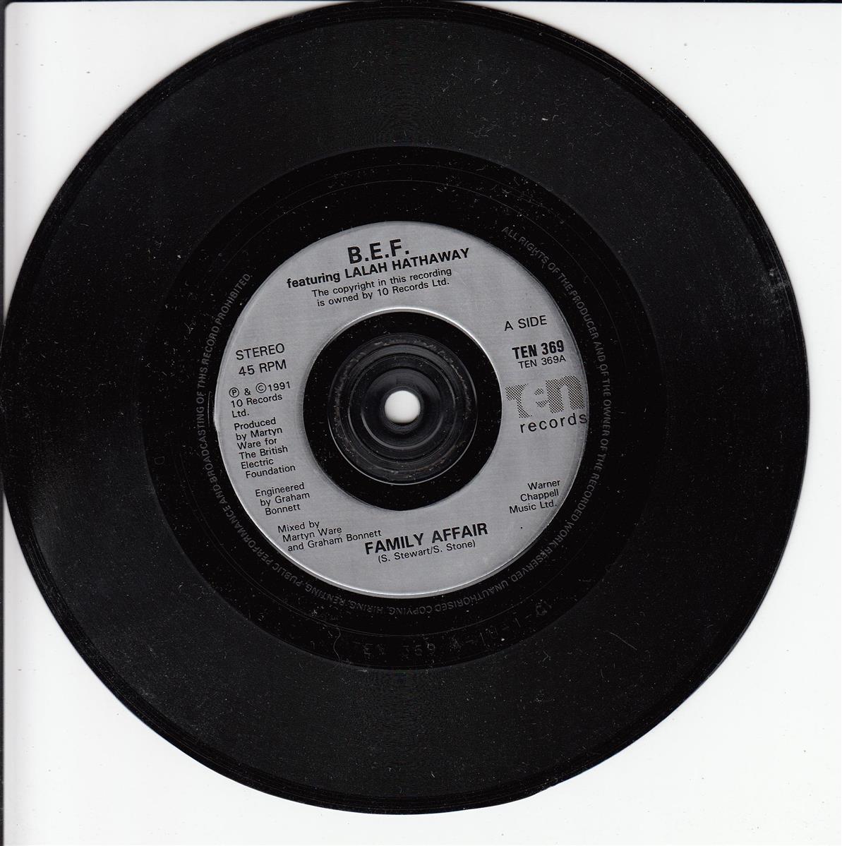 B.E.F. Featuring Lalah Hathaway - Family Affair (UK)