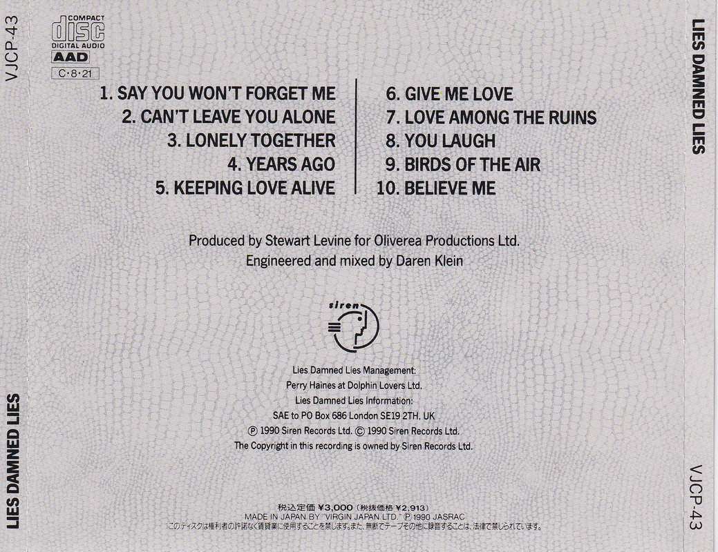 Lies Damned Lies - Lies Damned Lies (Japan)