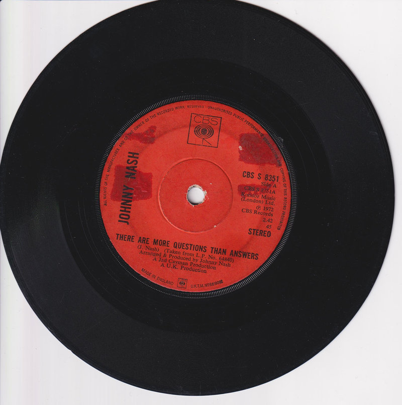 Johnny Nash – There Are More Questions Than Answers (UK)