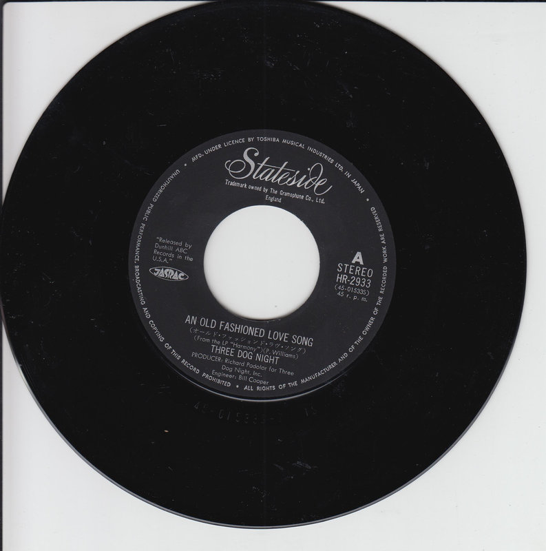 Three Dog Night – An Old Fashioned Love Song (Japan)