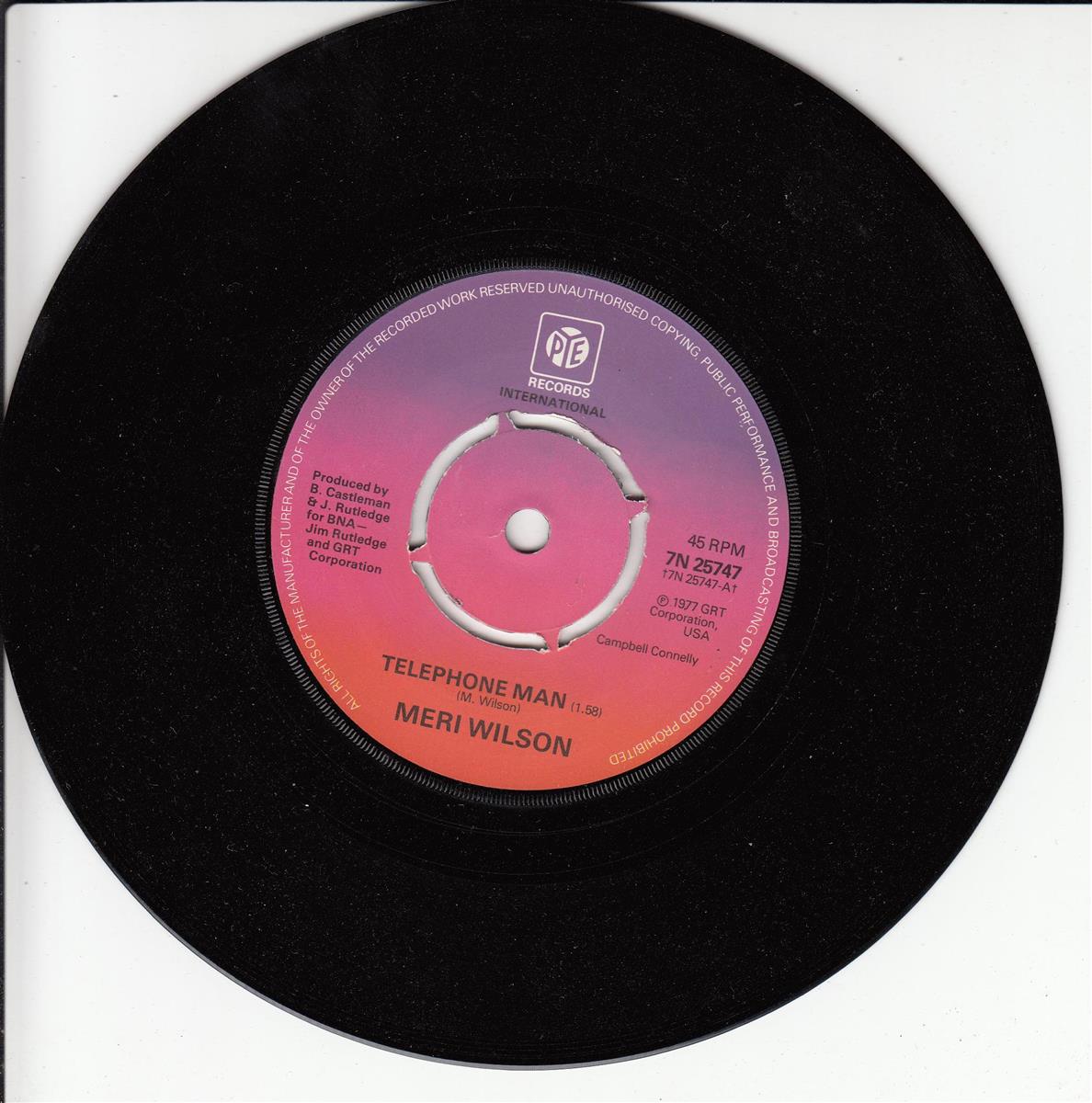 Meri Wilson - Telephone Man (UK)