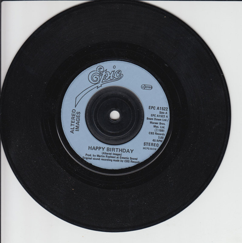 Altered Images – Happy Birthday (UK)