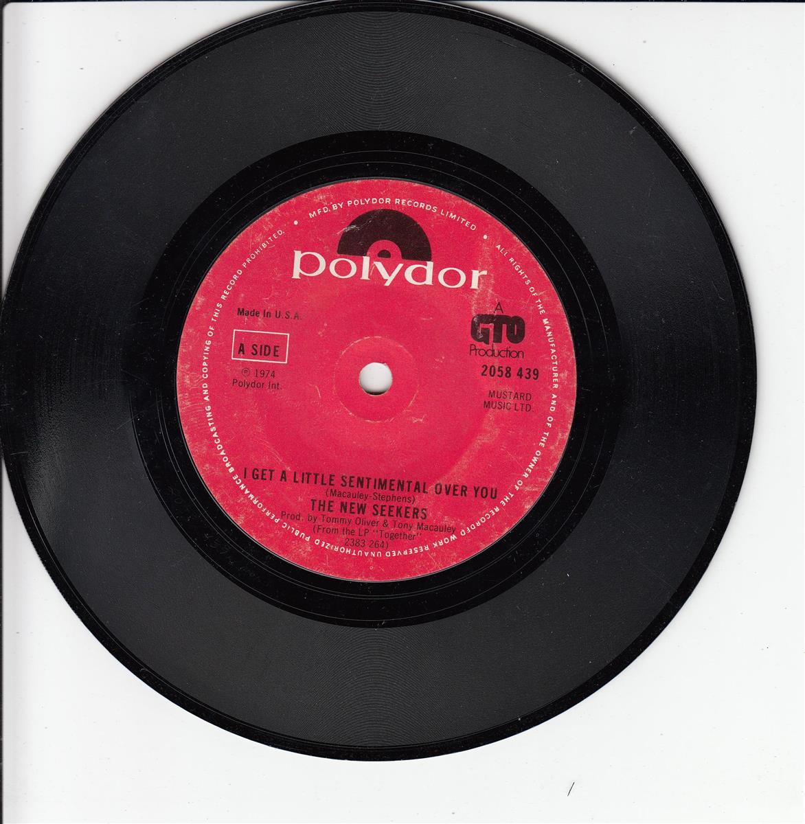 The New Seekers / Peter Paul And Marty - I Get A Little Sentimental Over You / Ride A Horse (UK)