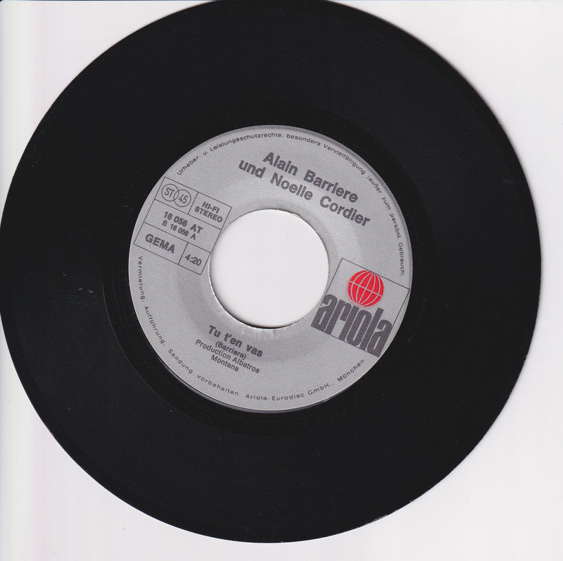 Alain Barriere – Tu T'en Vas