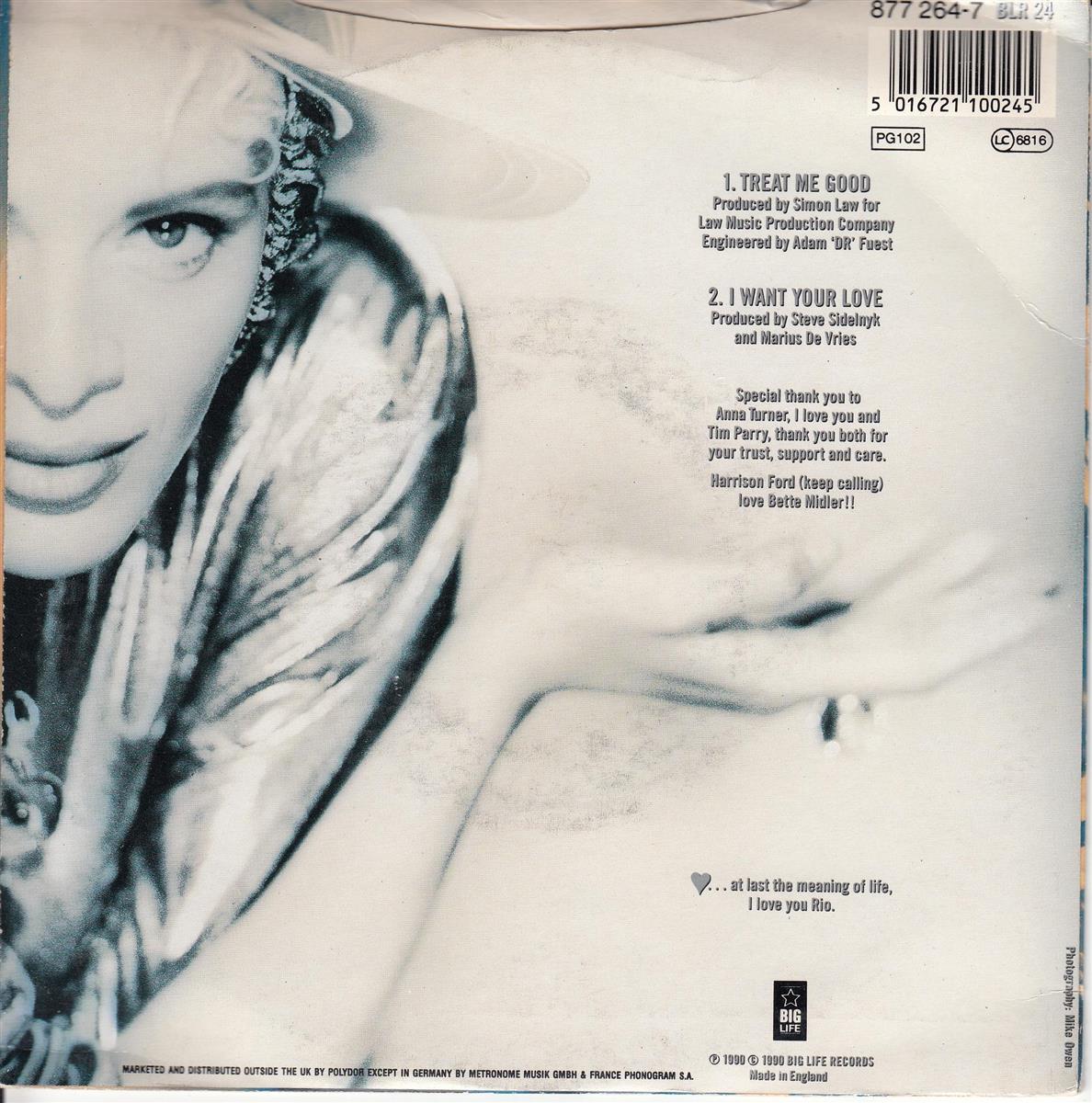 Yazz - Treat Me Good (UK)