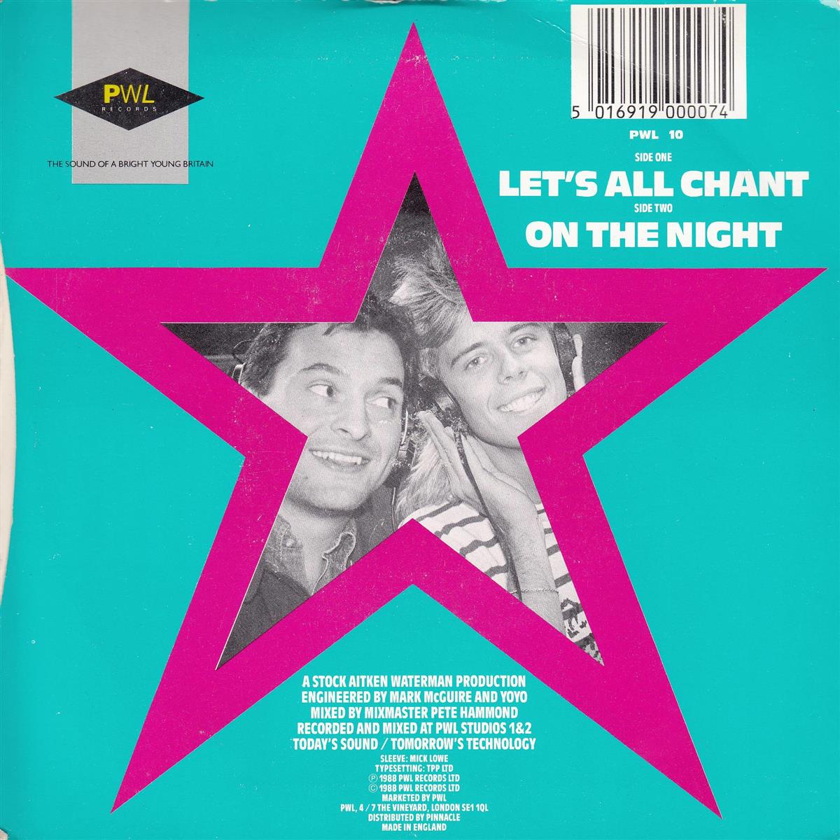 Pat & Mick - Let's All Chant (UK)
