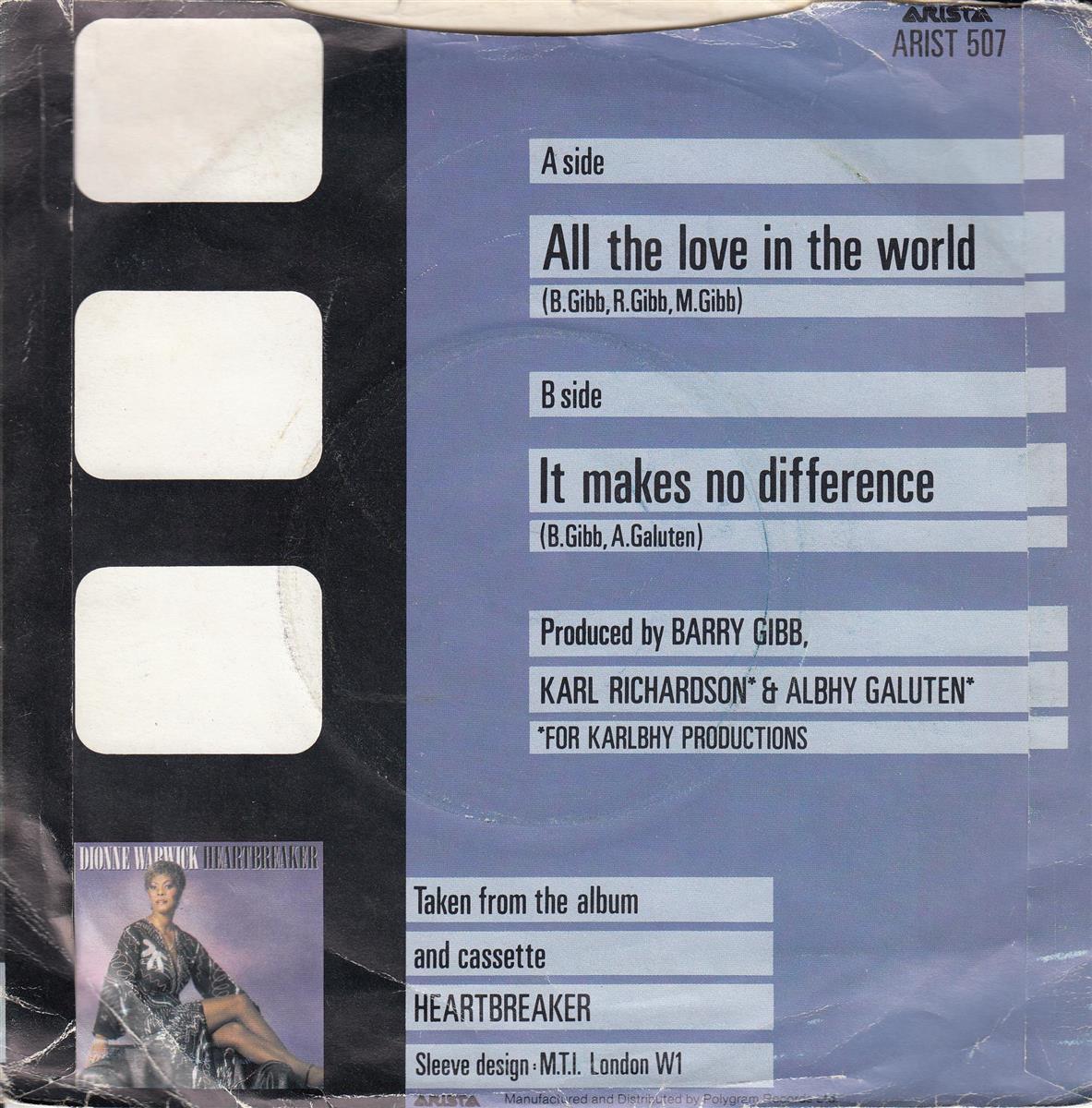 Dionne Warwick - All The Love In The World (UK)