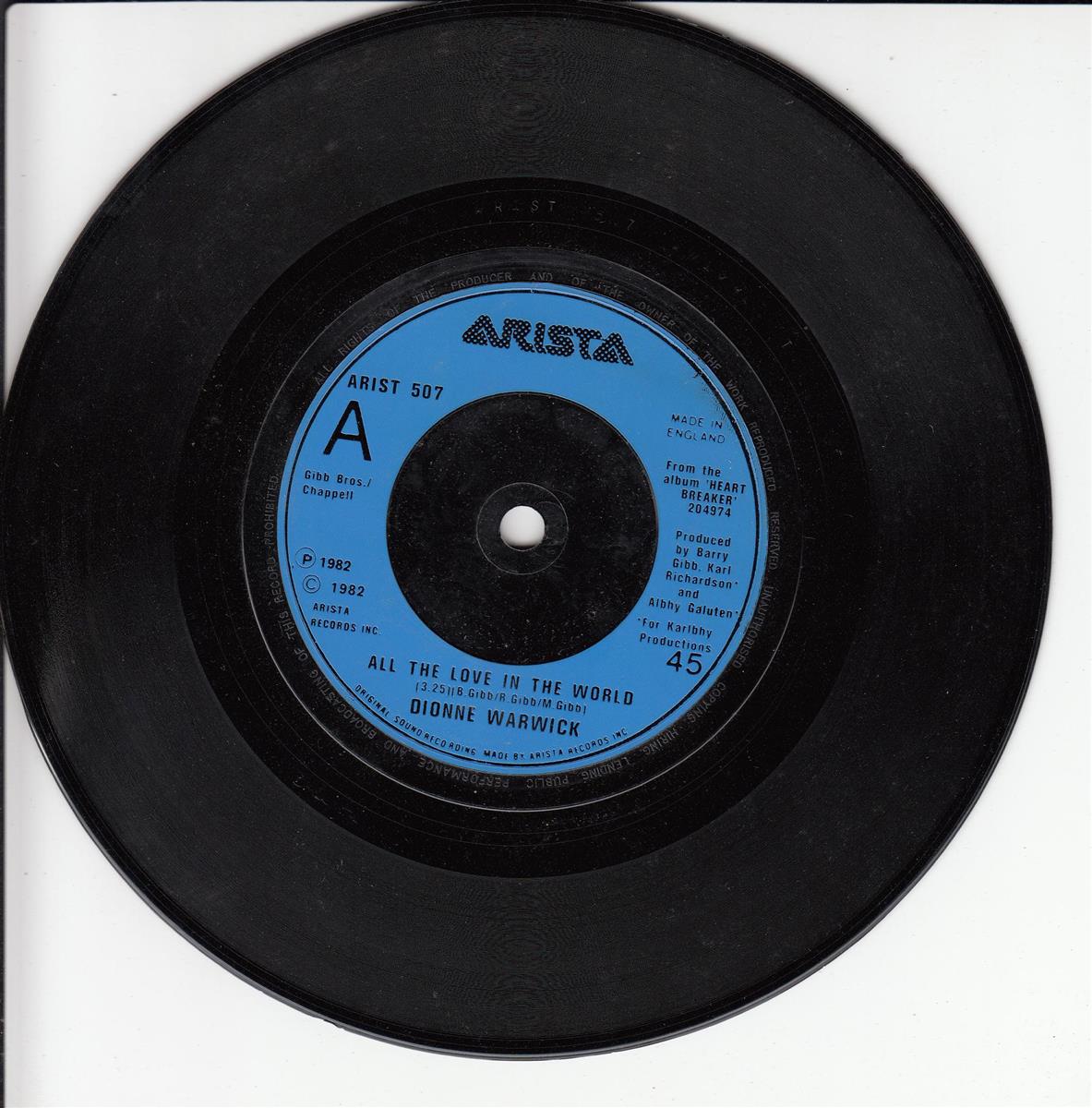 Dionne Warwick - All The Love In The World (UK)