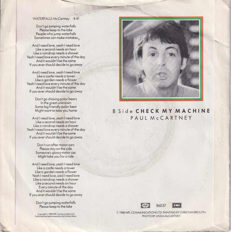 Paul McCartney – Waterfalls (UK)