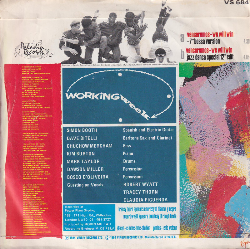 Working Week – Venceremos (We Will Win) (UK)