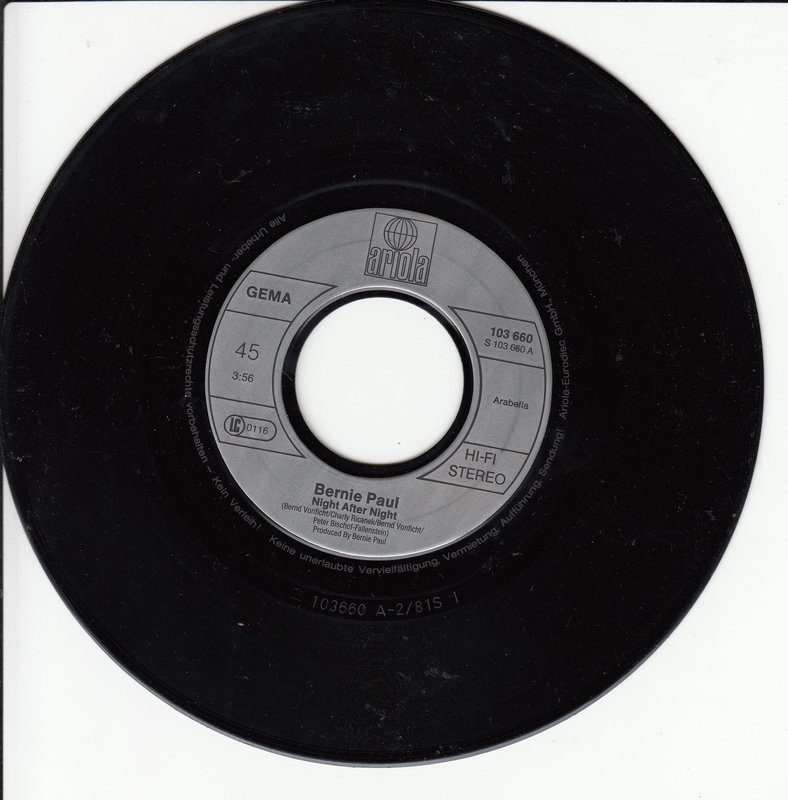 Bernie Paul – Night After Night