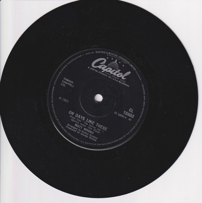 Matt Monro – On Days Like These (UK)