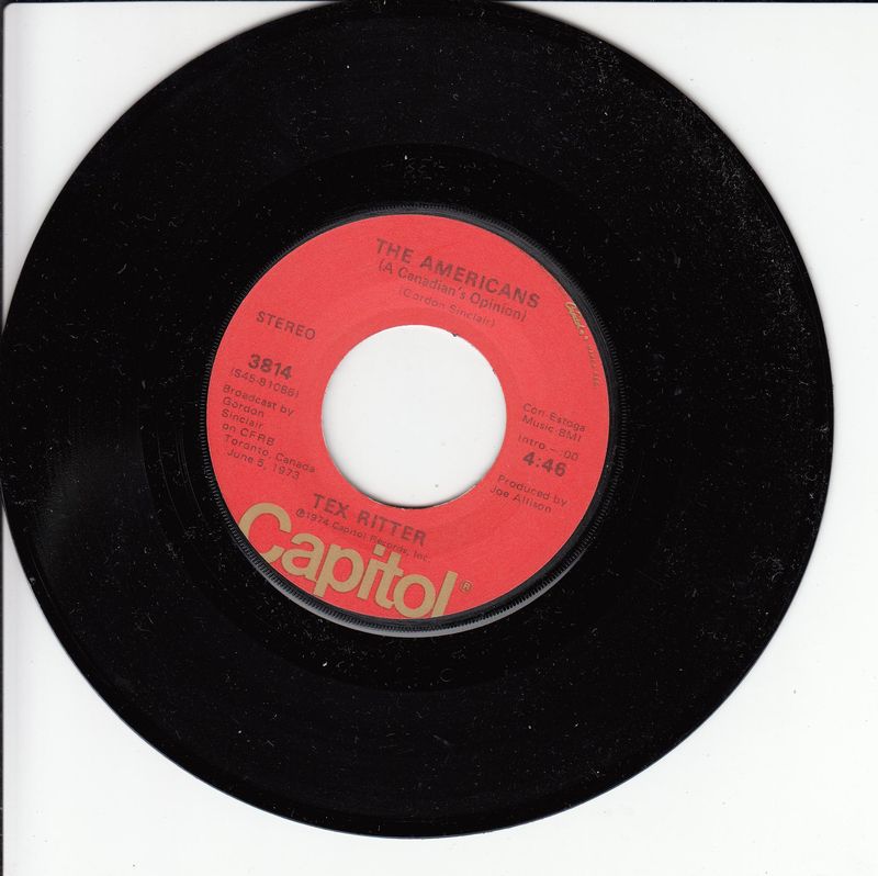 Tex Ritter – The Americans (A Canadian's Opinion) (USA)