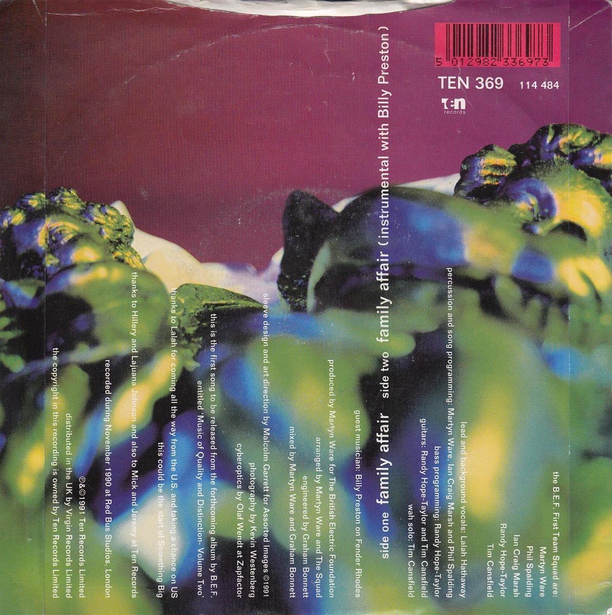 B.E.F. Featuring Lalah Hathaway - Family Affair (UK)