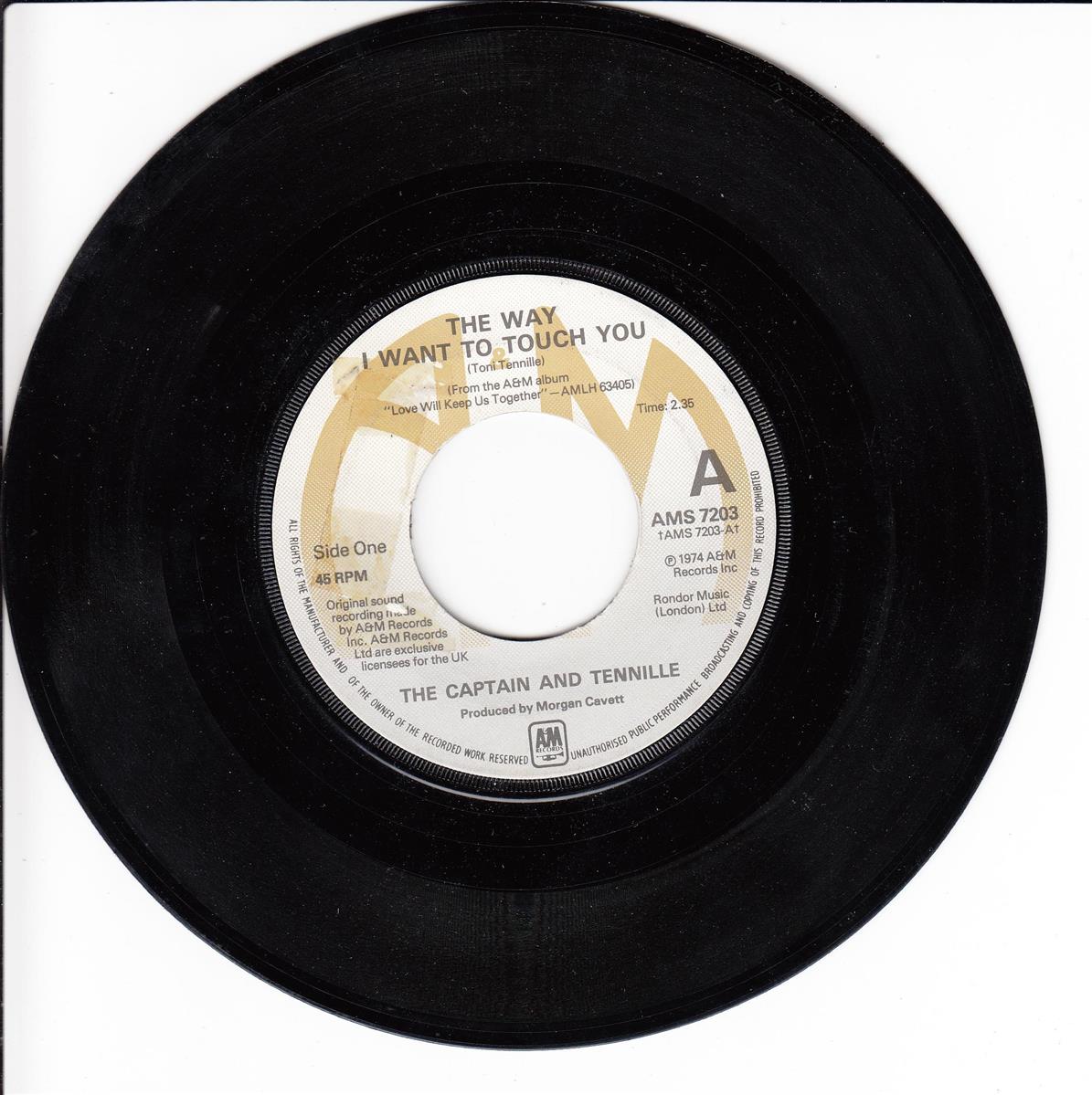 The Captain And Tennille - The Way I Want To Touch You (UK)