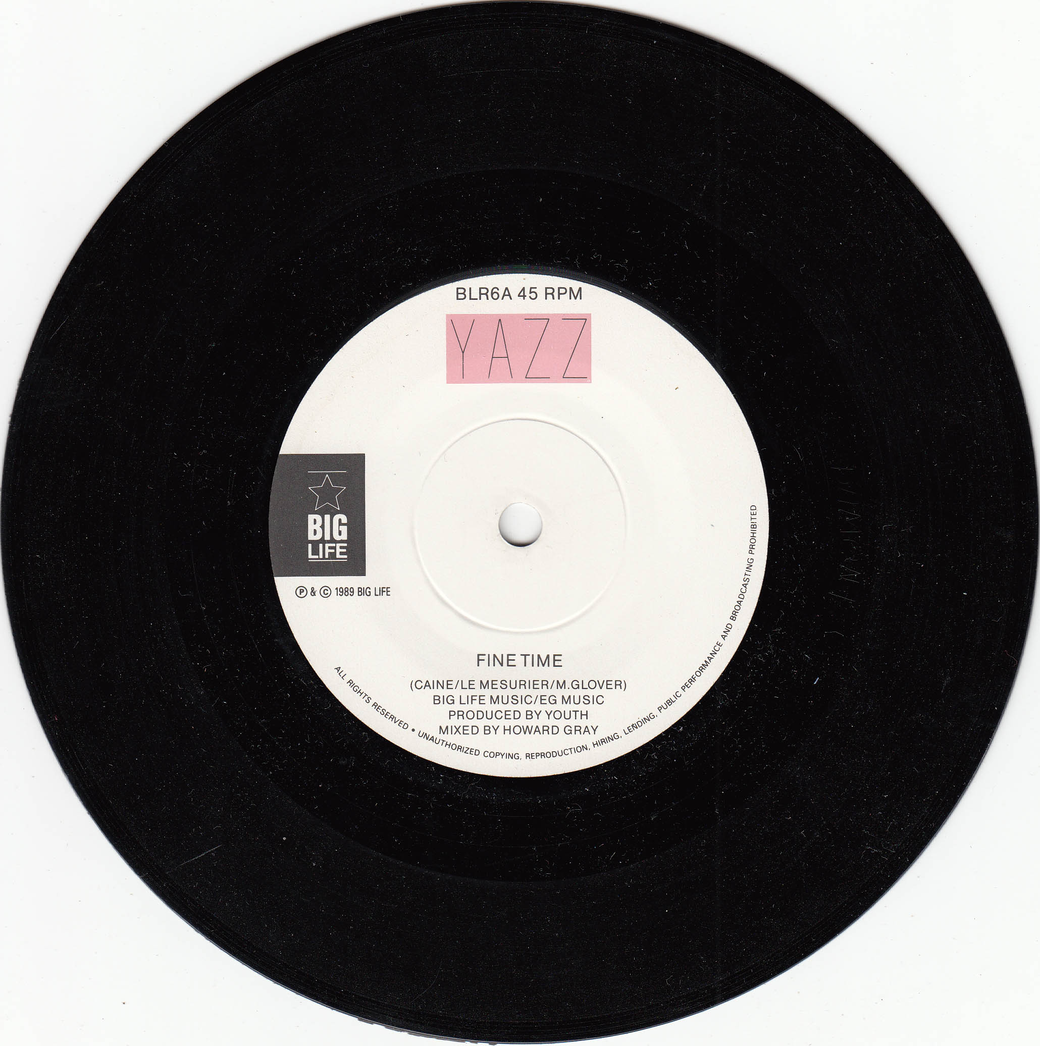 Yazz - Fine Time (UK)