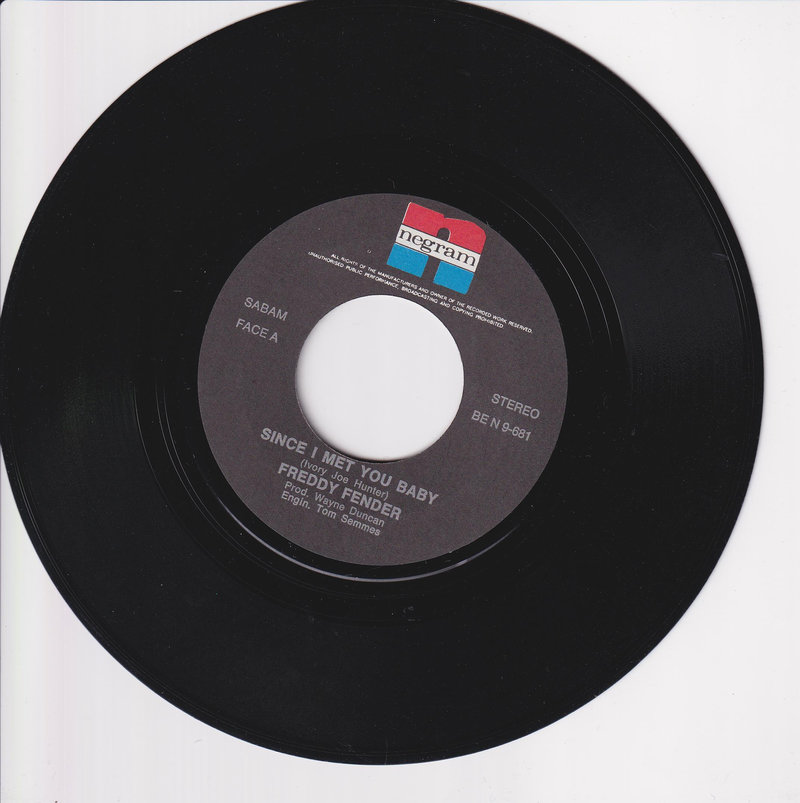Freddy Fender – Since I Met You Baby (Belgien)