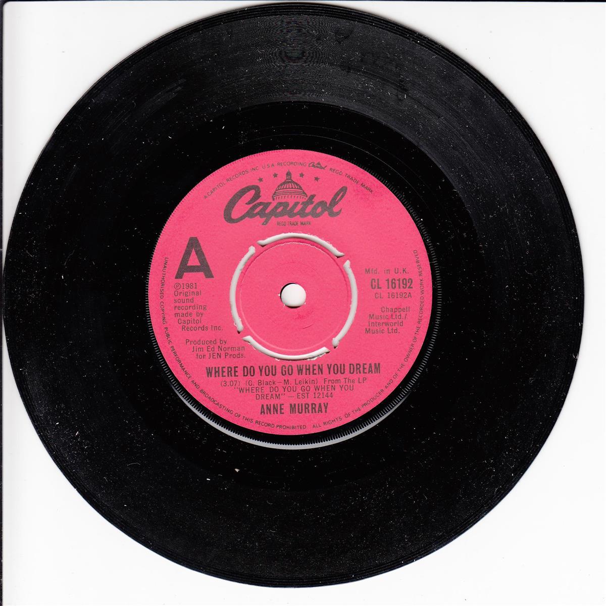 Anne Murray - Where Do You Go When You Dream (UK)