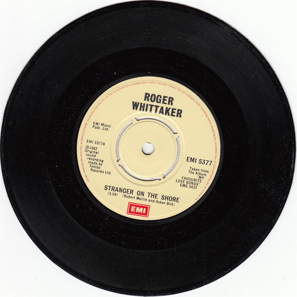 Roger Whittaker - Stranger On The Shore (UK)