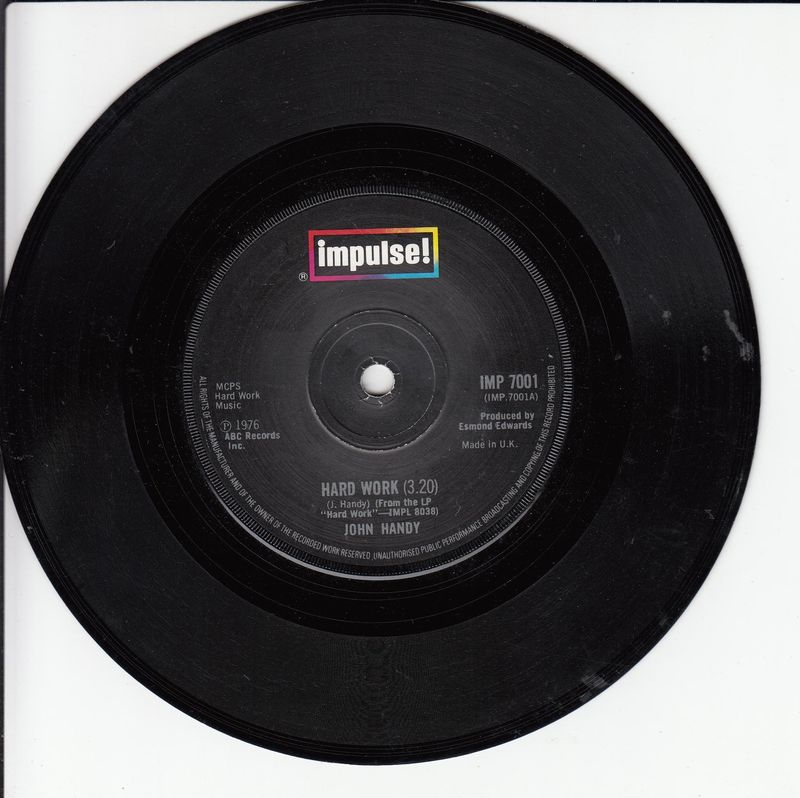 John Handy – Hard Work (UK)