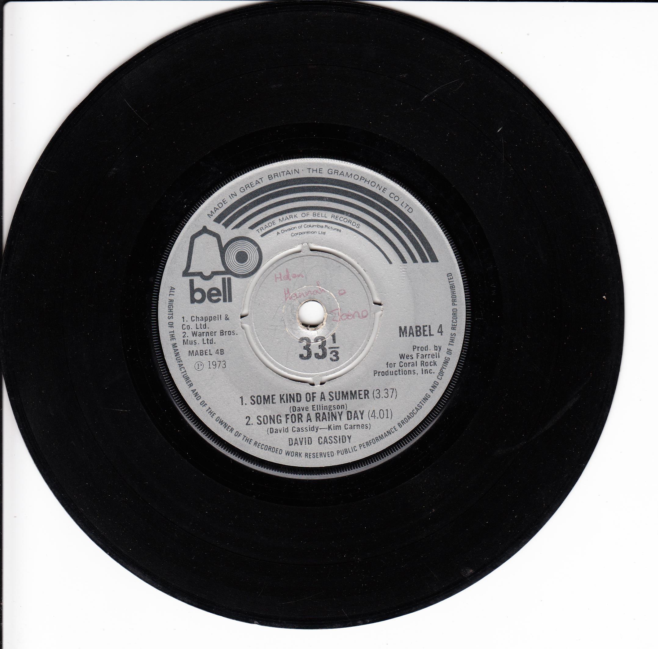 David Cassidy - I Am A Clown (UK)