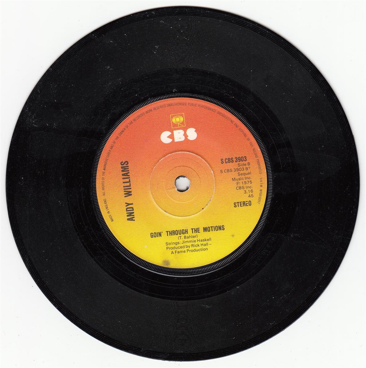 Andy Williams - The Other Side Of Me (UK)