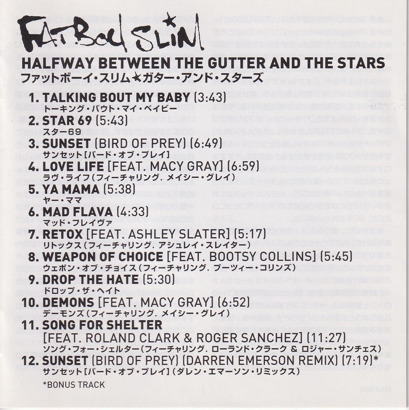 Fatboy Slim – Halfway Between The Gutter And The Stars (Japan)
