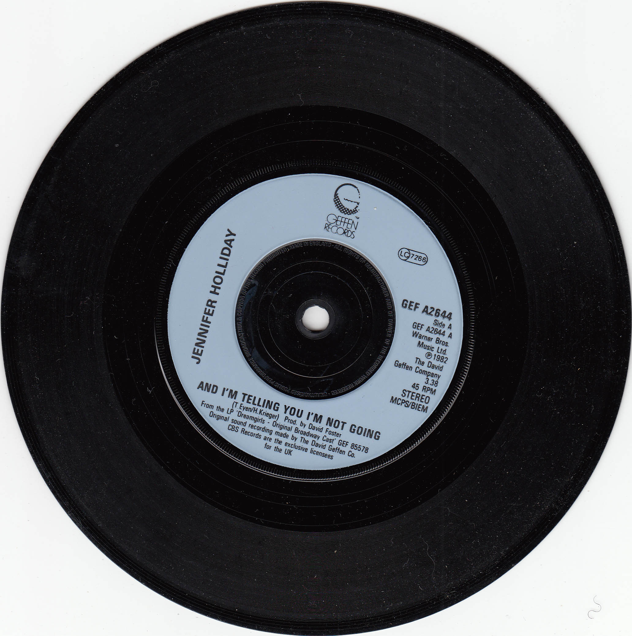 Jennifer Holliday - And I'm Telling You I'm Not Going (UK)