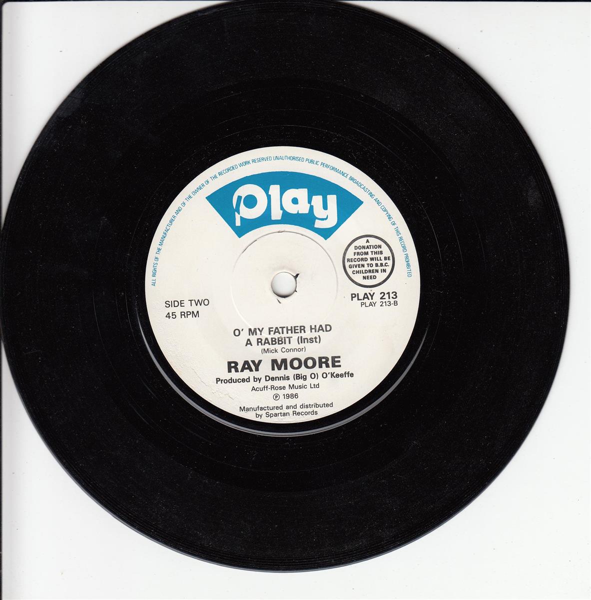 Ray Moore - O' My Father Had A Rabbit (UK)